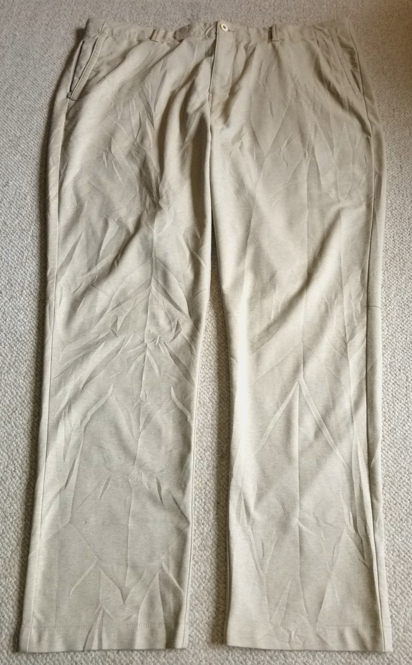 Mens Pants-TOMMY BAHAMA-light brown straight leg Resort Coastal-42x32